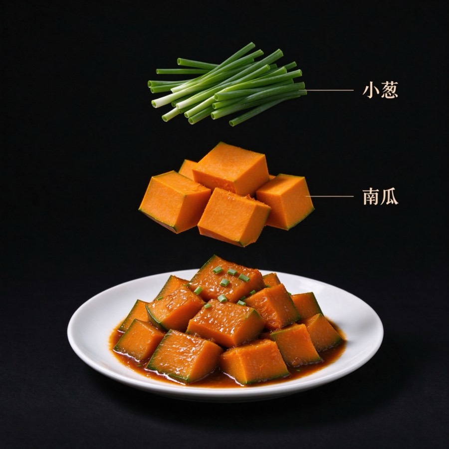 小葱、南瓜