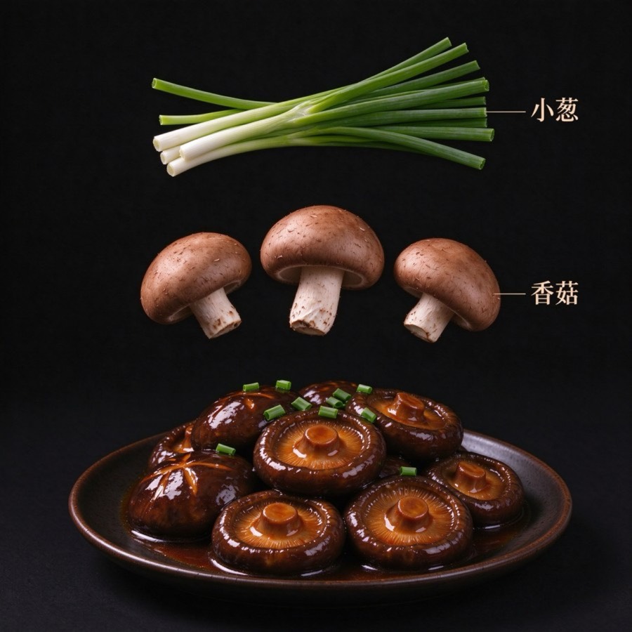 小葱、香菇